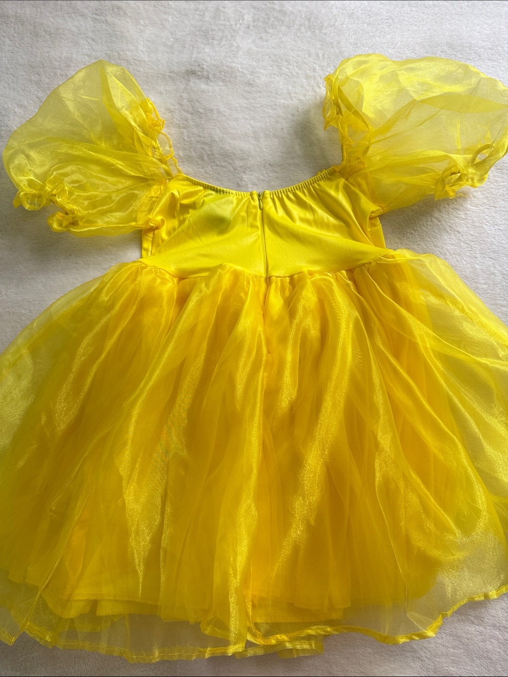 Leg Avenue Yellow Organza Babydoll Dress Small/P Fairy Halloween Costume NIP - Picture 4 of 9